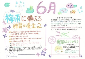 脾胃の養生2・・・脾不統血の養生